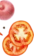 Onion and Tomato Slices | Image for Food Chakra – Trusted Catering Services in Kolkata